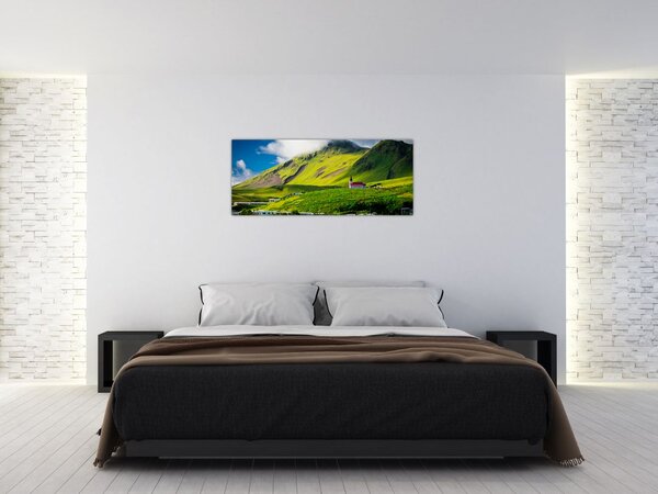 Tablou cu peisaj montan (120x50 cm)