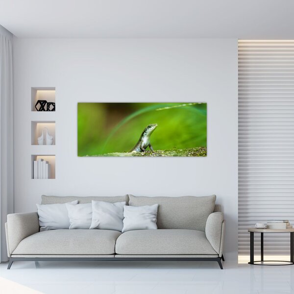 Tablou cu șopârlă (120x50 cm)
