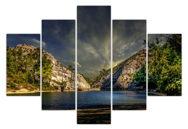 Tablou peisajului cu lac (150x105 cm)