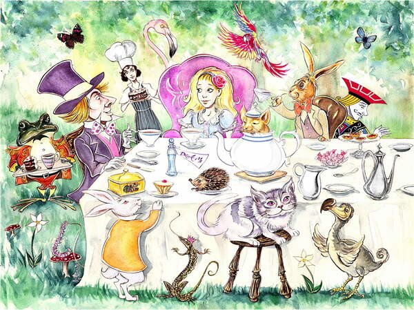 Osborne, Neale - Artă imprimată Alice's Adventures in Wonderland by Lewis Carroll, (40 x 30 cm)