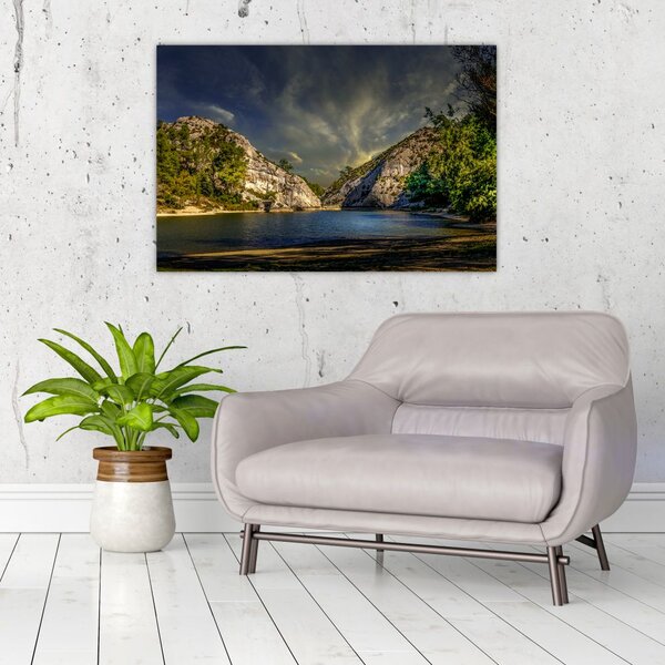 Tablou peisajului cu lac (90x60 cm)