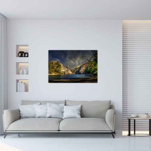 Tablou peisajului cu lac (90x60 cm)