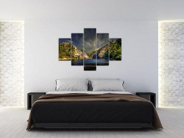 Tablou peisajului cu lac (150x105 cm)