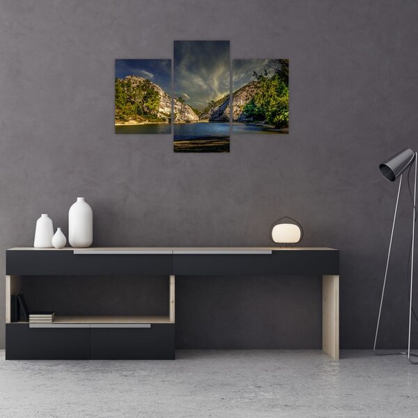 Tablou peisajului cu lac (90x60 cm)