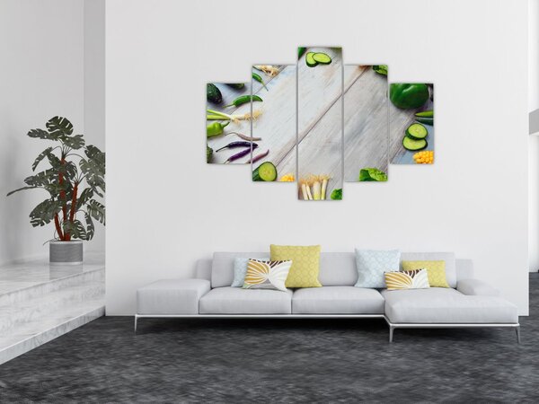 Tablou legumele (150x105 cm)