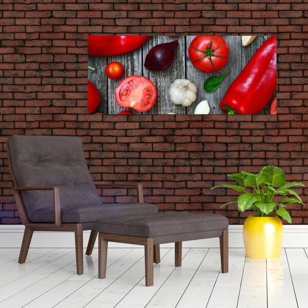 Tablou cu legume (120x50 cm)