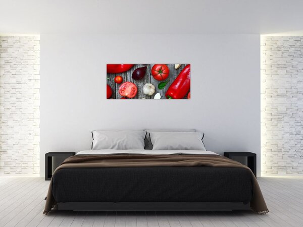 Tablou cu legume (120x50 cm)