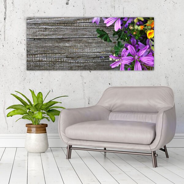 Tablou - flori de câmp (120x50 cm)