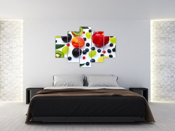Tablou - fructe cu picături de apă (150x105 cm)