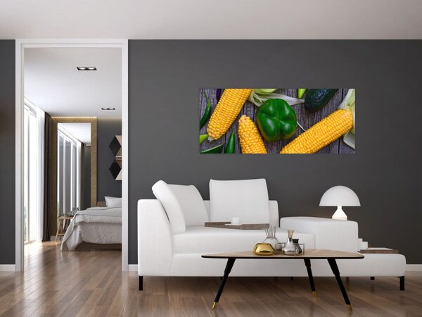 Tablou - legume (120x50 cm)