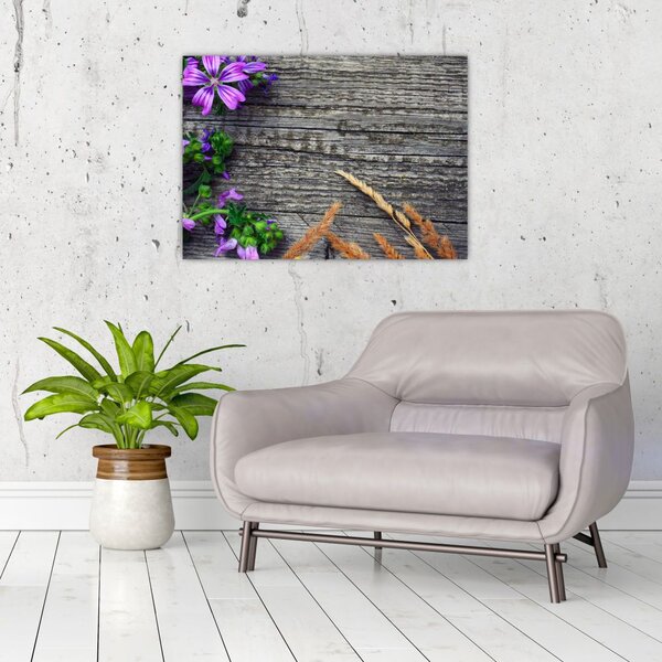 Tablou - flori de câmp (70x50 cm)