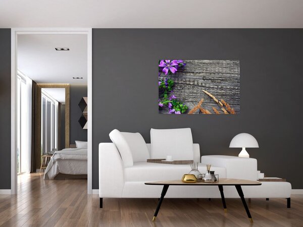 Tablou - flori de câmp (90x60 cm)