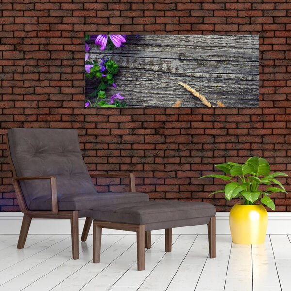 Tablou - flori de câmp (120x50 cm)