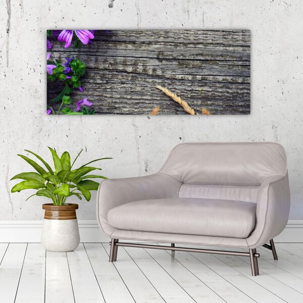 Tablou - flori de câmp (120x50 cm)