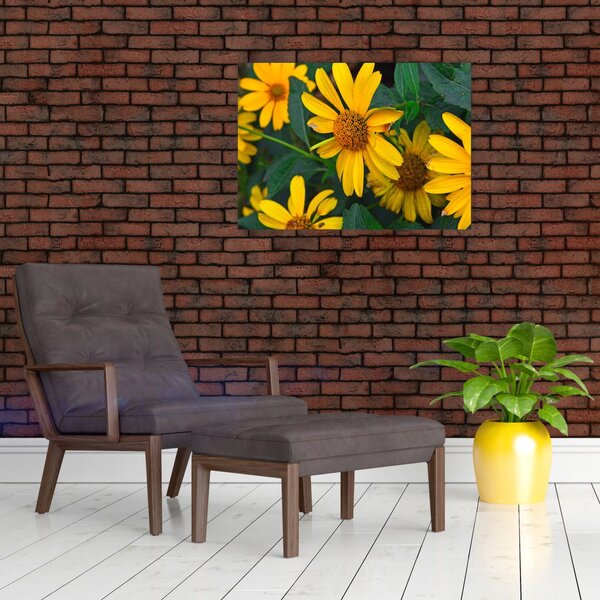 Tablou cu flori galbene (70x50 cm)