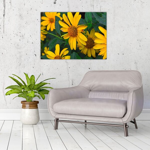 Tablou cu flori galbene (70x50 cm)