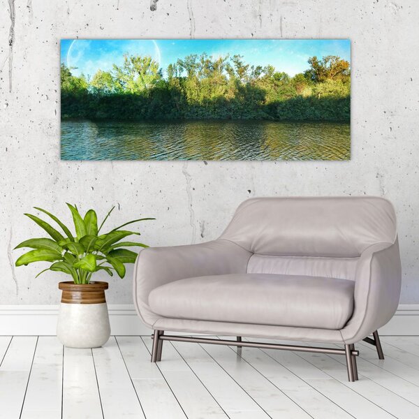 Tablou - lac (120x50 cm)