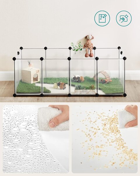 Incinta pentru animale mici NIBBLES, transparenta