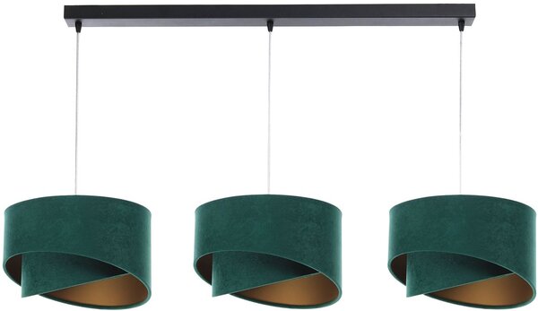 BPS Koncept Galaxy lampă suspendată 3x60 W negru-verde-auriu 060-L3-003CZ