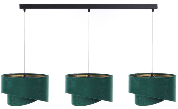 BPS Koncept Galaxy lampă suspendată 3x60 W negru-verde-auriu 060-L3-003CZ