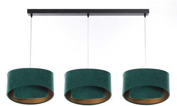 BPS Koncept Galaxy lampă suspendată 3x60 W negru-verde-auriu 060-L3-003CZ