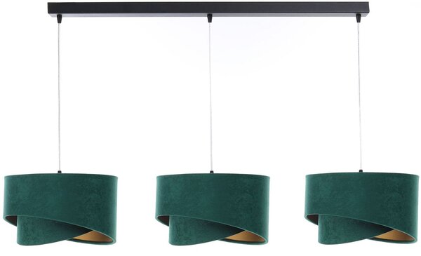BPS Koncept Galaxy lampă suspendată 3x60 W negru-verde-auriu 060-L3-003CZ