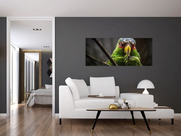 Tablou cu papagal (120x50 cm)
