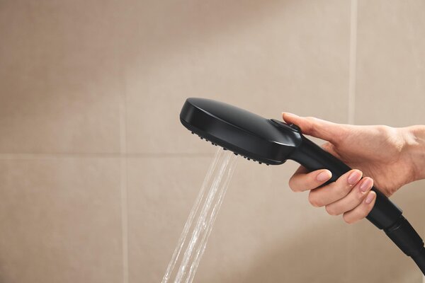 Grohe Vitalio Comfort set de duș perete cu termostat cu duș de ploaie negru 266962431