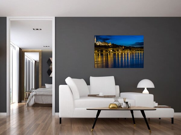 Tablou orașului nocturn (90x60 cm)