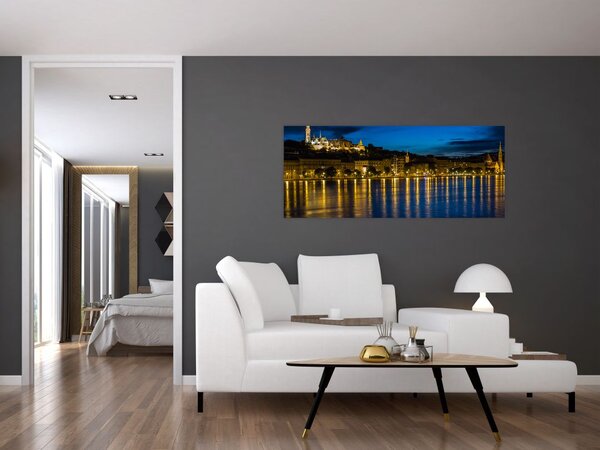 Tablou orașului nocturn (120x50 cm)