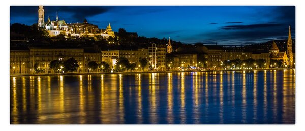 Tablou orașului nocturn (120x50 cm)