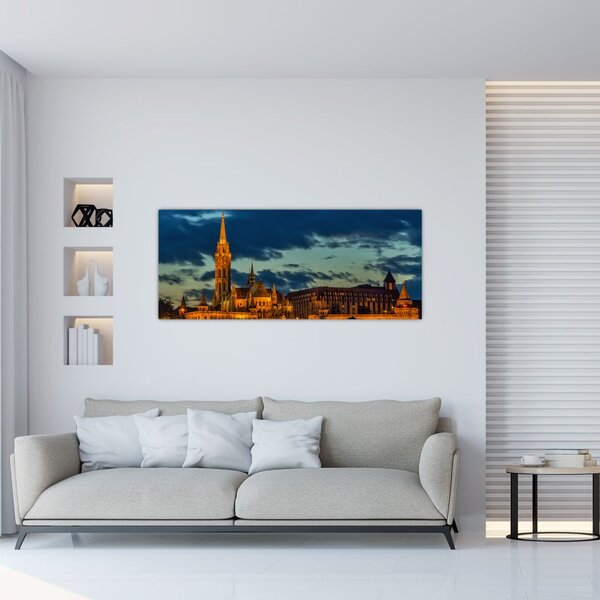 Tablou cu construcție iluminată (120x50 cm)
