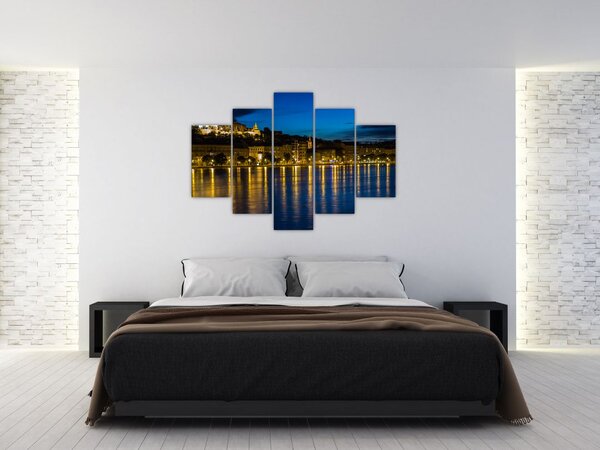 Tablou orașului nocturn (150x105 cm)