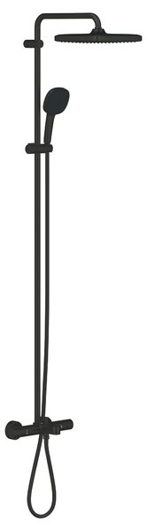 Grohe Vitalio Comfort set cadă și duș perete cu termostat cu duș de ploaie negru 269842431