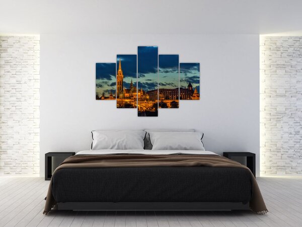 Tablou cu construcție iluminată (150x105 cm)