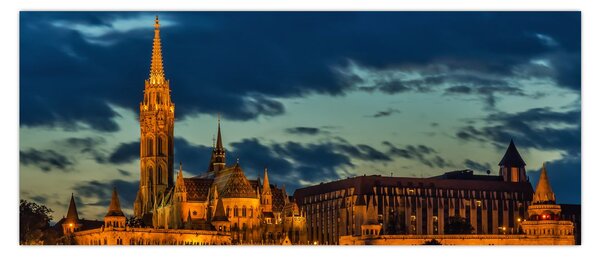 Tablou cu construcție iluminată (120x50 cm)
