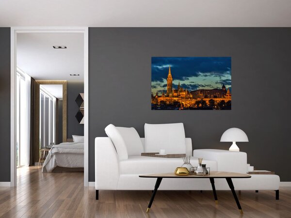 Tablou cu construcție iluminată (90x60 cm)