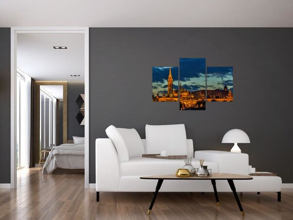 Tablou cu construcție iluminată (90x60 cm)