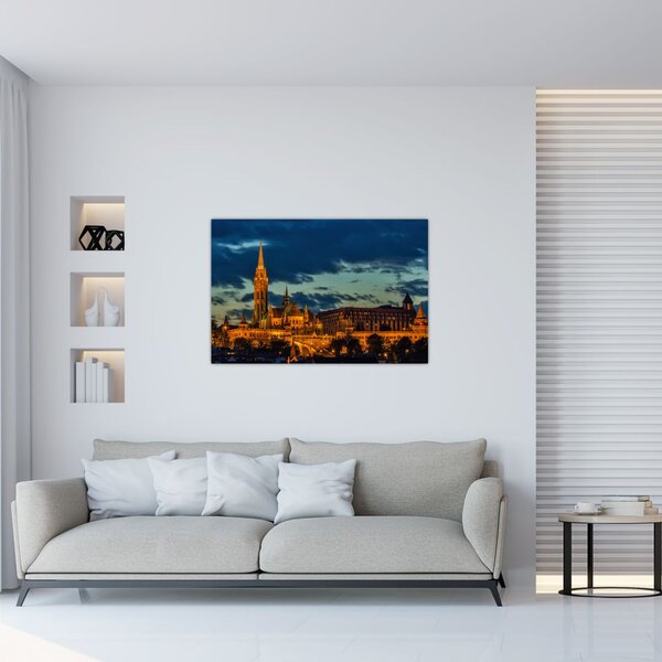 Tablou cu construcție iluminată (90x60 cm)