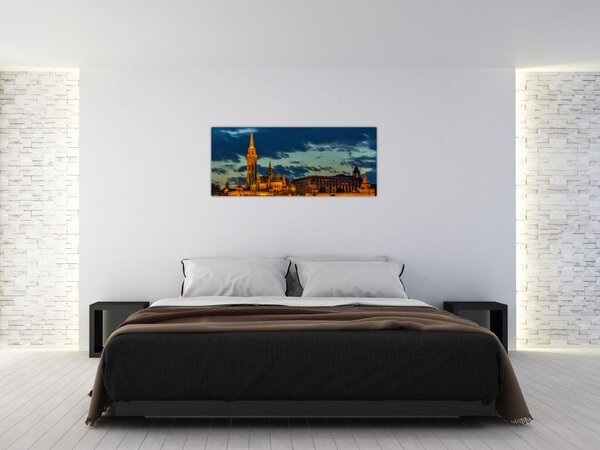 Tablou cu construcție iluminată (120x50 cm)