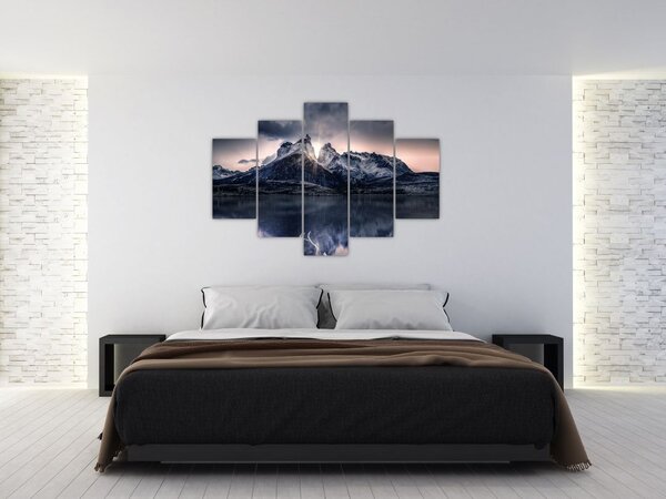 Tablou lacul cu munte (150x105 cm)