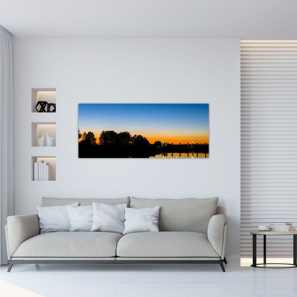 Tablou cu apus de soare (120x50 cm)