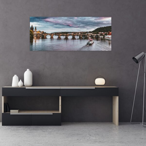 Tablou cu Vltava (120x50 cm)