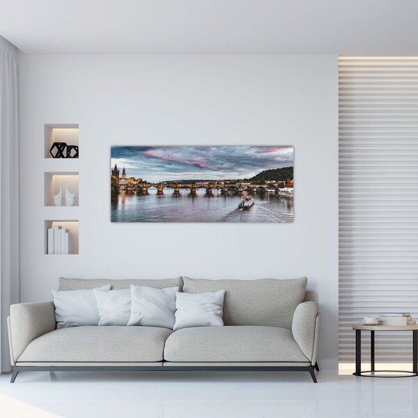 Tablou cu Vltava (120x50 cm)