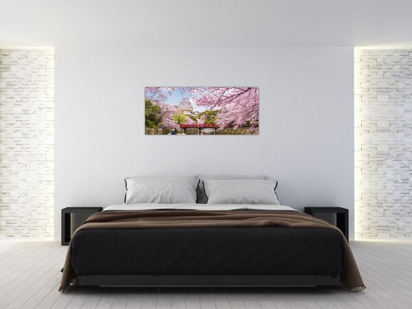 Tablou cu cireș japonez (120x50 cm)