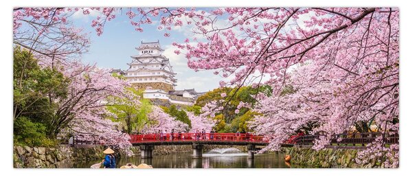 Tablou cu cireș japonez (120x50 cm)