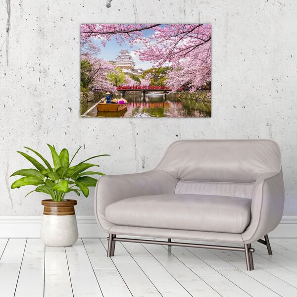 Tablou cu cireș japonez (70x50 cm)