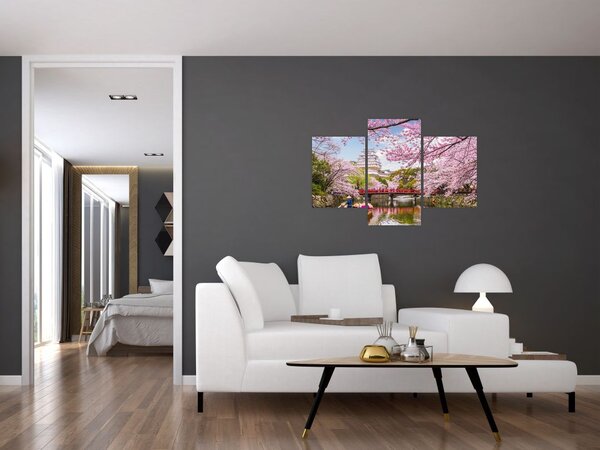 Tablou cu cireș japonez (90x60 cm)