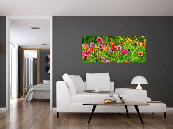 Tablou cu flori de luncă (120x50 cm)