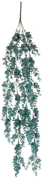Floare artificială Eucalipt curgătoare, 15 x 70 x16 cm, verde-petrol